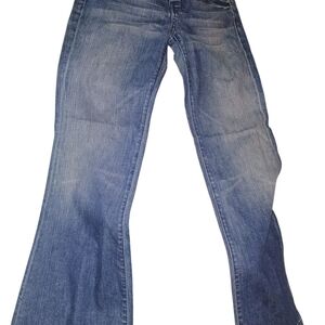 7 For All Mankind Dark Blue Flare Jeans